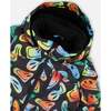Two-Piece Play Snowsuit with Allover Print Jacket Smiley Face, Black - Snowsuits - 6