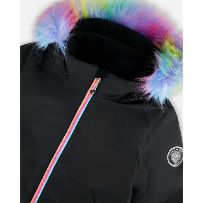 Two-Piece Play Snowsuit, Rainbow Leopard - Snowsuits - 5