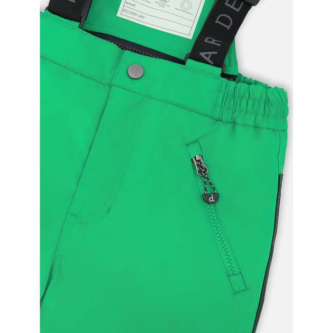 Two-Piece Play Snowsuit with Colorblocked Jacket, Green - Snowsuits - 7