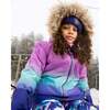 Two-Piece Play Snowsuit, Purple Mountain Print - Snowsuits - 3