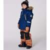 Two-Piece Play Snowsuit Navy and Brown, Brown Sugar - Snowsuits - 2