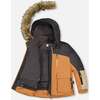 Two-Piece Play Snowsuit with Colorblocked Jacket, Black - Snowsuits - 7