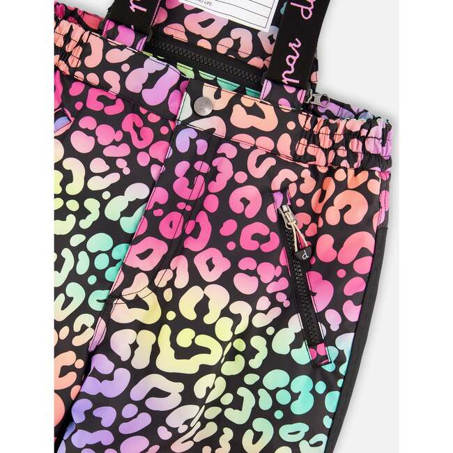 Two-Piece Play Snowsuit, Rainbow Leopard - Snowsuits - 6