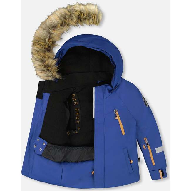 Two-Piece Play Snowsuit Navy and Brown, Brown Sugar - Snowsuits - 3