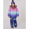 Two-Piece Play Snowsuit, Purple Mountain Print - Snowsuits - 4
