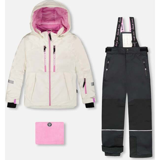 Two-Piece Teknik Snowsuit, Off-White