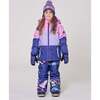 Two-Piece Teknik Snowsuit, Purple Mountain Print - Snowsuits - 2