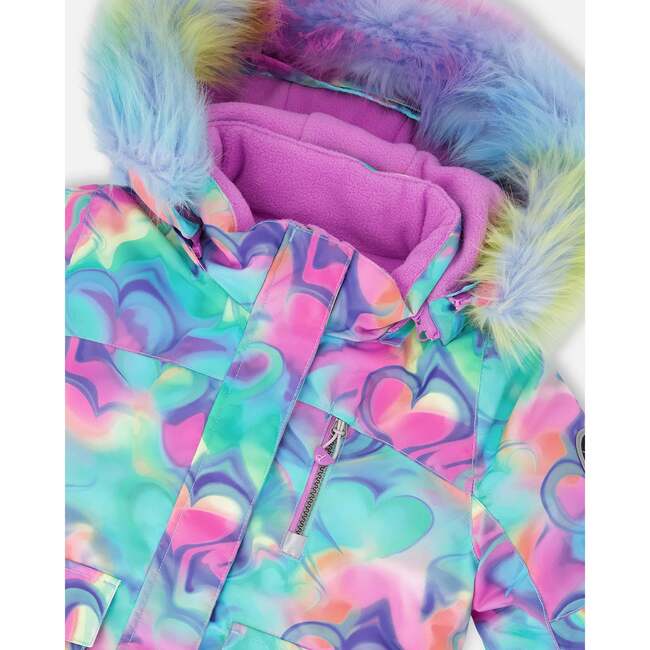 Two-Piece Play Snowsuit, Purple - Snowsuits - 6