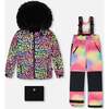 Two-Piece Play Snowsuit, Multicolor - Snowsuits - 1 - thumbnail
