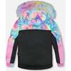 Two-Piece Play Snowsuit, Rainbow Heart Print - Snowsuits - 4