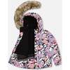 Two-Piece Play Snowsuit with Allover Print Jacket and Solid Pant, Black - Snowsuits - 7