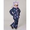Two-Piece Play Snowsuit, Navy Unicorn Print - Snowsuits - 2