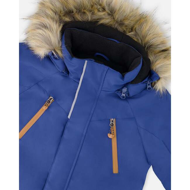Two-Piece Play Snowsuit Navy and Brown, Brown Sugar - Snowsuits - 6