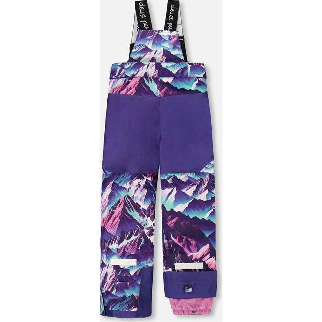 Two-Piece Teknik Snowsuit, Purple Mountain Print - Snowsuits - 5