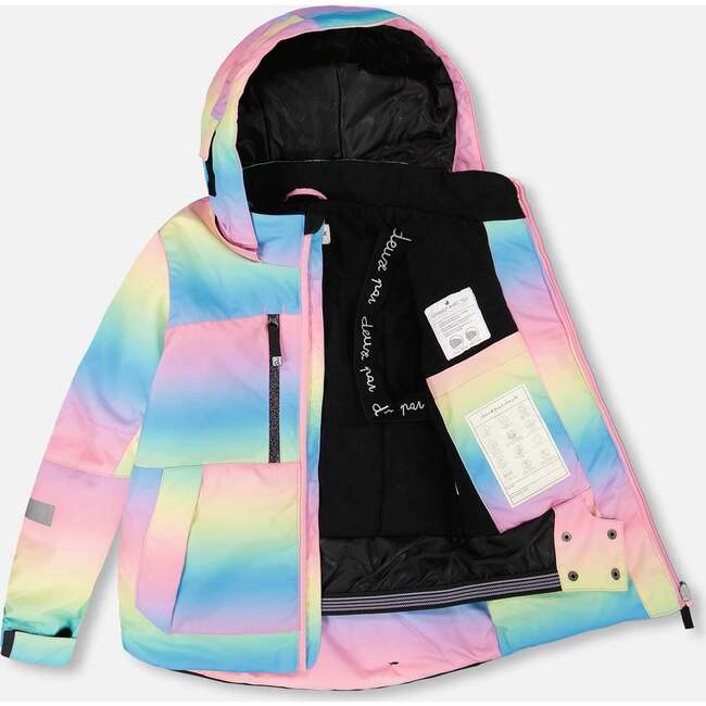 Two-Piece Teknik Snowsuit, Rainbow Gradient - Snowsuits - 3