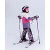 Two-Piece Teknik Snowsuit, Black Retro Flower Print - Snowsuits - 3