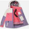 Two-Piece Teknik Snowsuit, Black Retro Flower Print - Snowsuits - 5