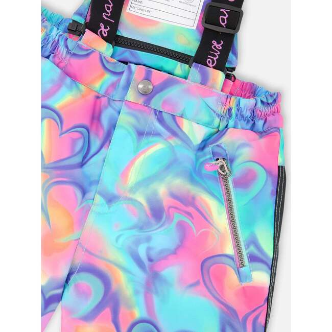 Two-Piece Play Snowsuit, Rainbow Heart Print - Snowsuits - 7
