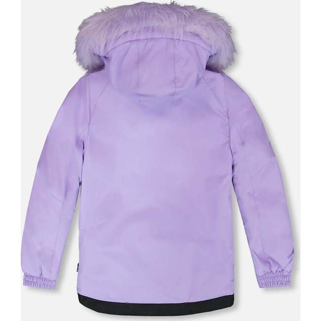 Two-Piece Play Snowsuit with Printed Pants, Lavender - Snowsuits - 3