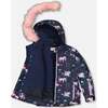 Two-Piece Play Snowsuit, Navy Unicorn Print - Snowsuits - 7
