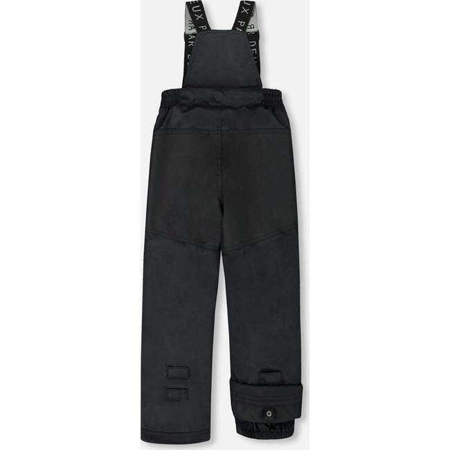 Two-Piece Play Snowsuit with Printed Jacket and Solid Pant, Black - Snowsuits - 5