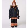 Two-Piece Play Snowsuit with Contrast Jacket, Brown Sugar - Snowsuits - 2