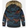 Two-Piece Play Snowsuit with Printed Jacket, Blue - Snowsuits - 3