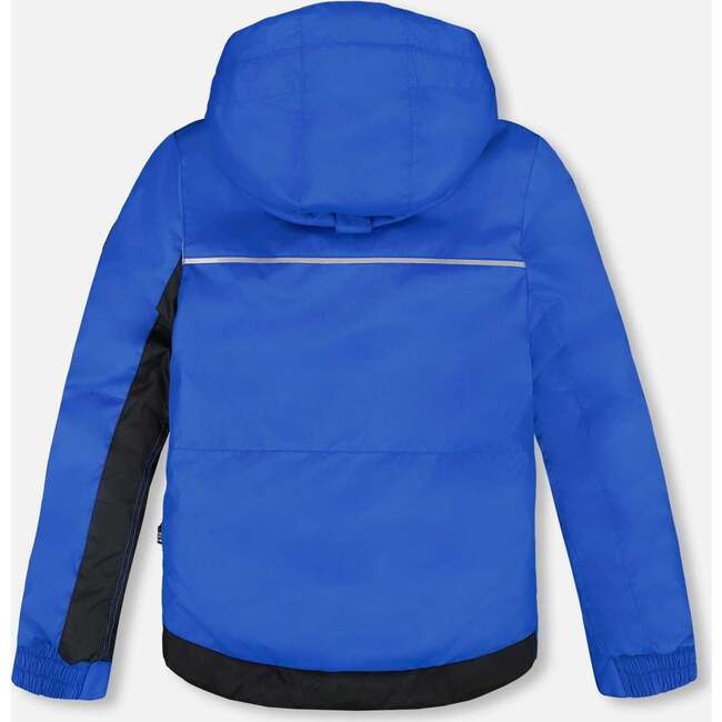 Two-Piece Play Snowsuit with Contrast Jacket, Black - Snowsuits - 3