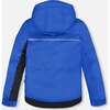 Two-Piece Play Snowsuit with Contrast Jacket, Black - Snowsuits - 3