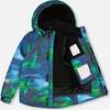 Two-Piece Play Snowsuit with Printed Jacket, Black - Snowsuits - 3