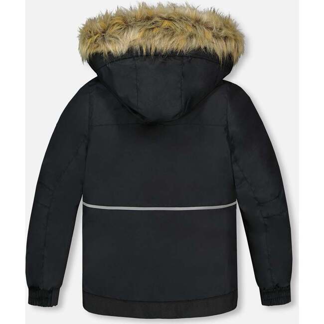 Two-Piece Play Snowsuit with Contrast Jacket, Brown Sugar - Snowsuits - 4