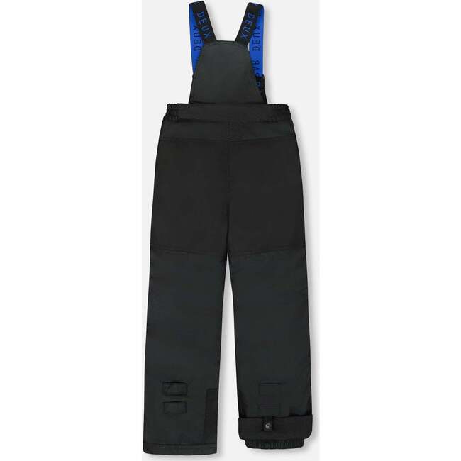 Two-Piece Play Snowsuit with Contrast Jacket, Black - Snowsuits - 4