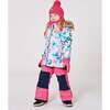 Two-Piece Play Snowsuit with Printed Jacket, Flash Coral - Snowsuits - 4