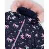 Two-Piece Play Snowsuit with Printed Jacket and Solid Pant, Candy Pink - Snowsuits - 6