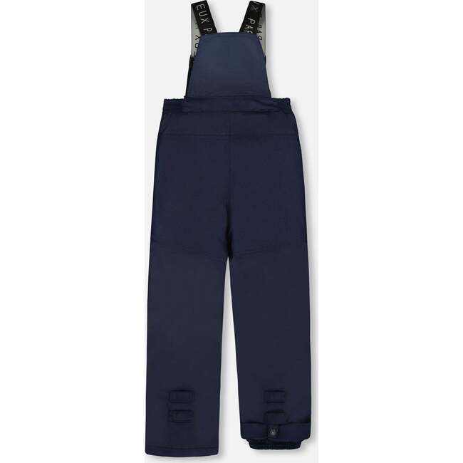 Two-Piece Play Snowsuit with Printed Colorblocked Jacket, Navy Blue - Snowsuits - 5