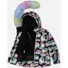 Two-Piece Play Snowsuit with Printed Jacket, Pink - Snowsuits - 7