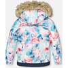 Two-Piece Play Snowsuit with Printed Jacket, Flash Coral - Snowsuits - 6