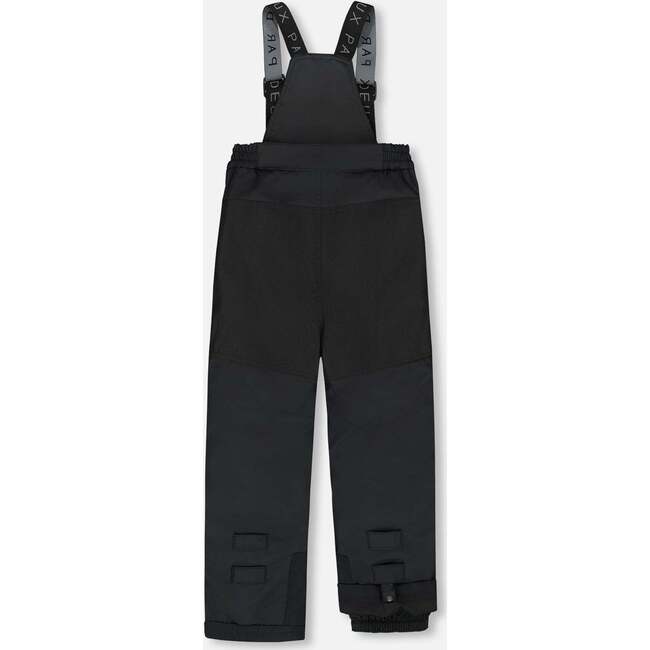 Two-Piece Play Snowsuit with Printed Jacket, Black - Snowsuits - 5