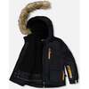 Two-Piece Play Snowsuit with Contrast Jacket, Brown Sugar - Snowsuits - 7