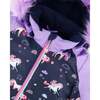 Two-Piece Play Snowsuit with Printed Colorblocked Jacket, Lavender - Snowsuits - 5