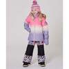 Two-Piece Play Snowsuit, Black Retro Flower Print - Snowsuits - 2