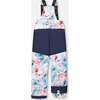 Two-Piece Play Snowsuit, Blue Flower Print - Snowsuits - 3