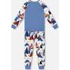Two-Piece Organic Cotton Pajama Set, White Bear Print - Pajamas - 3