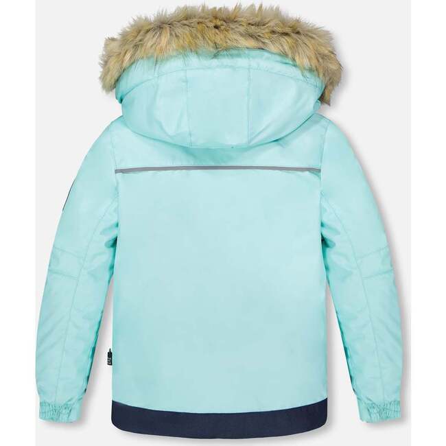 Two-Piece Play Snowsuit, Blue Flower Print - Snowsuits - 4