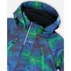 Two-Piece Play Snowsuit with Printed Jacket, Black - Snowsuits - 6