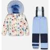 Two-Piece Discover Snowsuit with Printed Jacket, Light Blue - Snowsuits - 1 - thumbnail