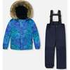 Two-Piece Discover Snowsuit, Navy Blue - Snowsuits - 1 - thumbnail