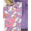 Two-Piece Discover Snowsuit with Printed Jacket, Purple Gray - Snowsuits - 3
