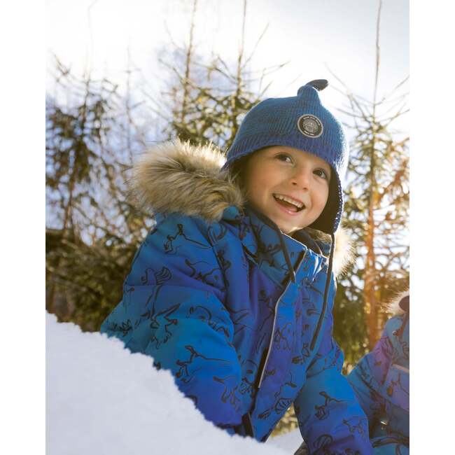 Two-Piece Discover Snowsuit, Navy Blue - Snowsuits - 3