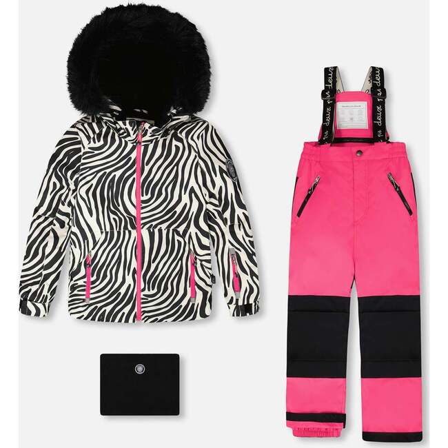 Two-Piece Play Snowsuit, Fuchsia